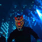 Halloween Carnival Party Costume Decoration Luminous LED Mask Halloween Mask LED Maske Light Up Party Masks for Glow Party
