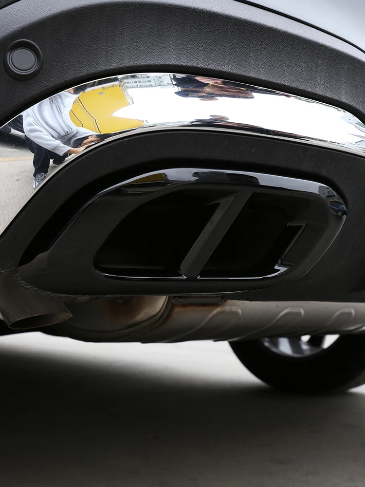 For 2020-22 Mercedes-Benz GLE 350 GLE 450 GLC GLS W167 X253 X167 2020 ABS car muffler exhaust pipe tail cover decorative sticker