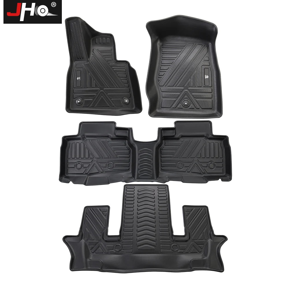 JHO TPE Car Rubber Floor Mat Carpet Cover For Ford Explorer 2020 2021 Base Limited XLT Platinum ST Interior Accessories