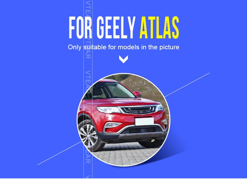 Vtear for Geely atlas car floor mats waterproof foot pad carpet leather rugs car-styling interior automobile accessories 2018