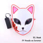 Halloween Carnival Party Costume Decoration Luminous LED Mask Halloween Mask LED Maske Light Up Party Masks for Glow Party