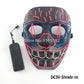 Halloween Carnival Party Costume Decoration Luminous LED Mask Halloween Mask LED Maske Light Up Party Masks for Glow Party