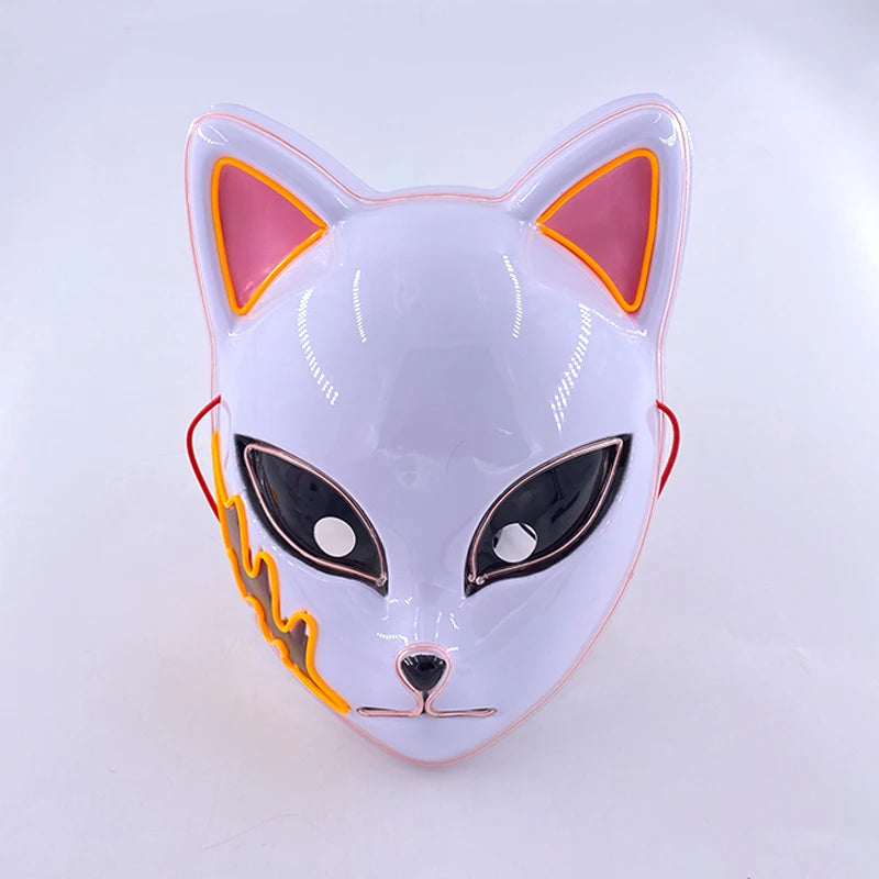 Halloween Carnival Party Costume Decoration Luminous LED Mask Halloween Mask LED Maske Light Up Party Masks for Glow Party