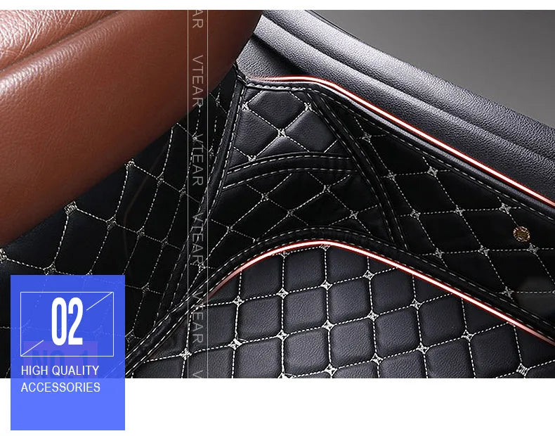 Vtear for Geely atlas car floor mats waterproof foot pad carpet leather rugs car-styling interior automobile accessories 2018