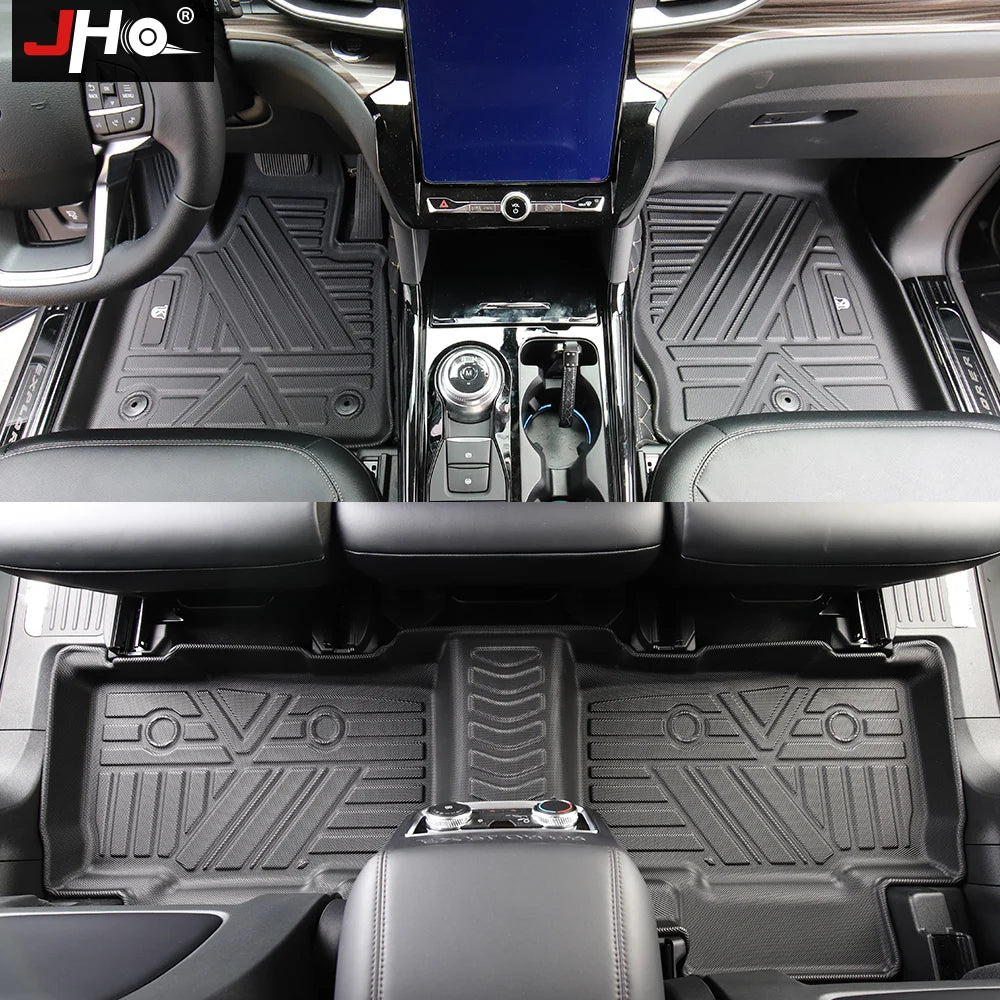 JHO TPE Car Rubber Floor Mat Carpet Cover For Ford Explorer 2020 2021 Base Limited XLT Platinum ST Interior Accessories