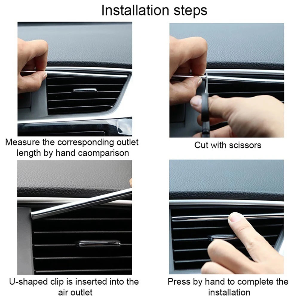 Car Moulding Decoration Flexible Strips1/3/5M Interior Auto Mouldings Car Cover Trim Dashboard Door Edgein Car-styling Universal