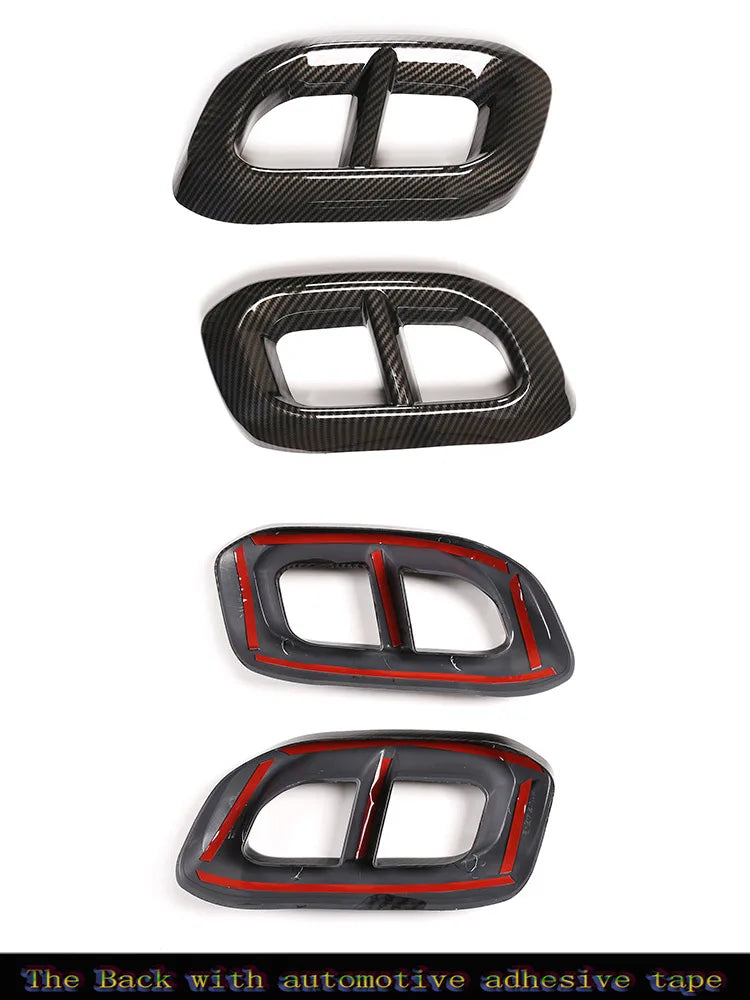 For 2020-22 Mercedes-Benz GLE 350 GLE 450 GLC GLS W167 X253 X167 2020 ABS car muffler exhaust pipe tail cover decorative sticker