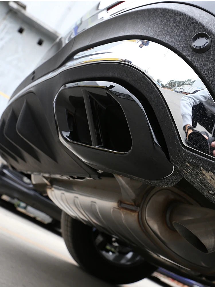 For 2020-22 Mercedes-Benz GLE 350 GLE 450 GLC GLS W167 X253 X167 2020 ABS car muffler exhaust pipe tail cover decorative sticker