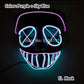 Halloween Carnival Party Costume Decoration Luminous LED Mask Halloween Mask LED Maske Light Up Party Masks for Glow Party