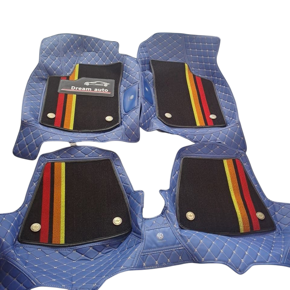 Alfombras Impermeables Dobles Hechas con cuero ecológico artificial ala medida exacta de cada automóvil 3 Filas de Alfombras 7 a 9 Asientos del Automóvil ( NO INCLUYE ALFOMBRAS DE MALETERO O CAJUELA )