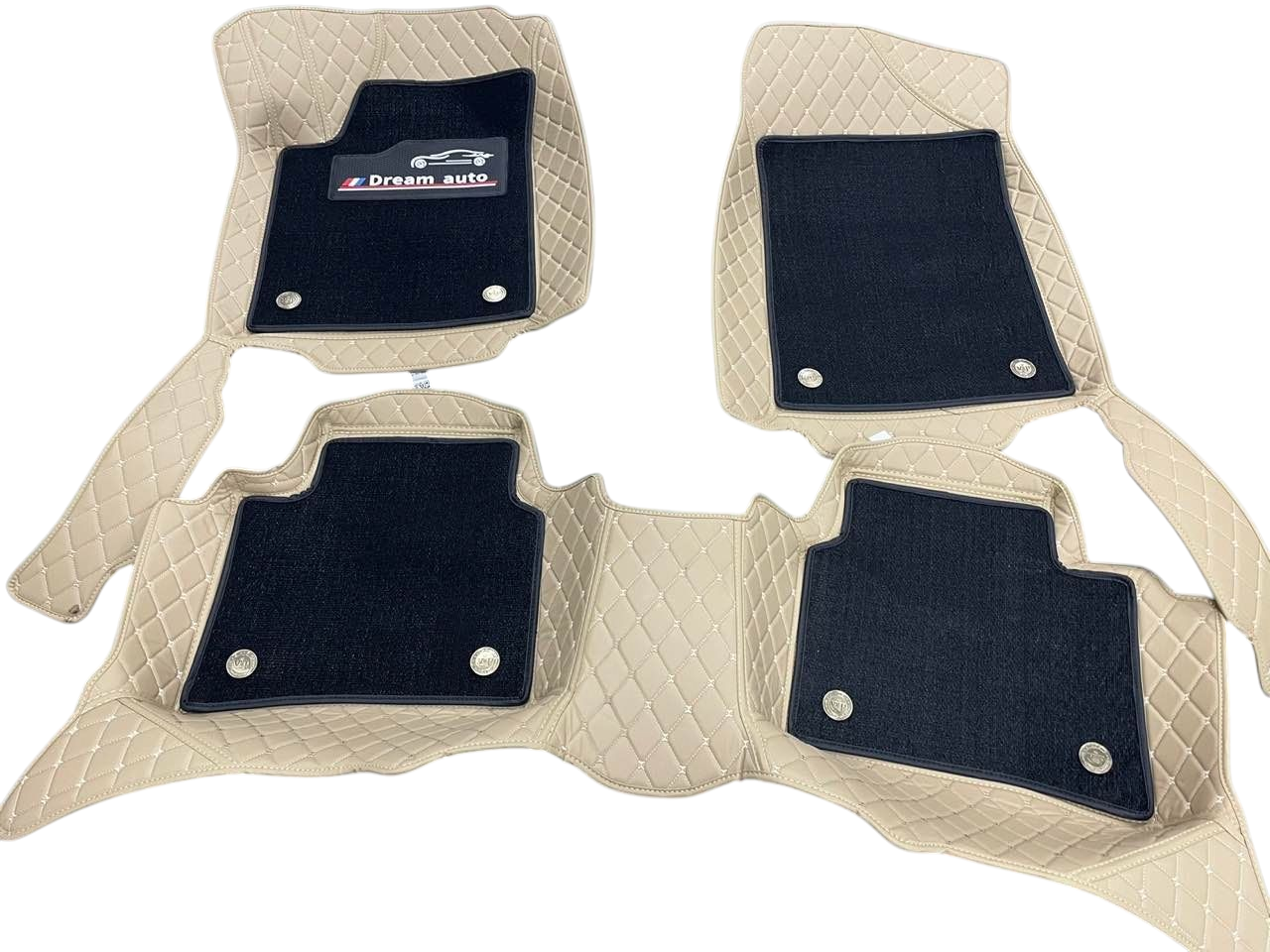 Alfombras Impermeables Dobles Hechas con cuero ecológico artificial ala medida exacta de cada automóvil 3 Filas de Alfombras 7 a 9 Asientos del Automóvil ( NO INCLUYE ALFOMBRAS DE MALETERO O CAJUELA )