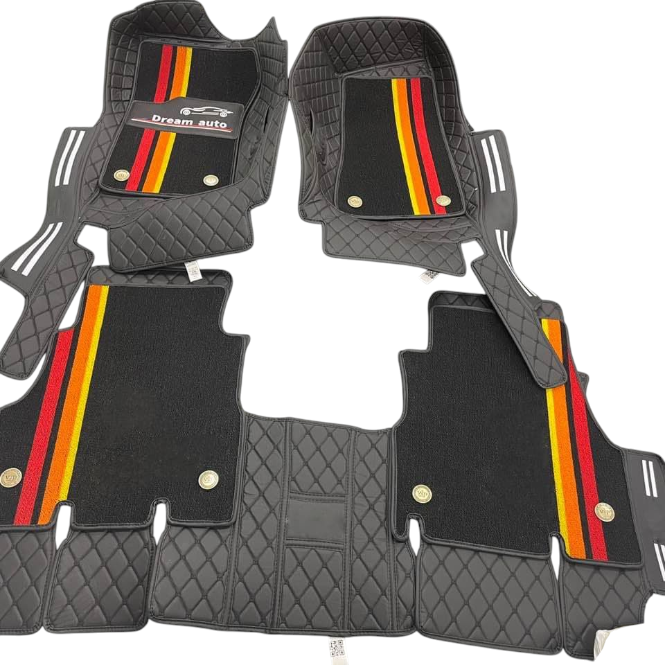 Alfombras Impermeables Dobles Hechas con cuero ecológico artificial ala medida exacta de cada automóvil 3 Filas de Alfombras 7 a 9 Asientos del Automóvil ( NO INCLUYE ALFOMBRAS DE MALETERO O CAJUELA )