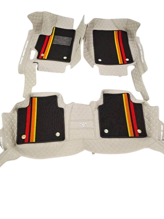 Alfombras Impermeables Dobles Hechas con cuero ecológico artificial ala medida exacta de cada automóvil 3 Filas de Alfombras 7 a 9 Asientos del Automóvil ( NO INCLUYE ALFOMBRAS DE MALETERO O CAJUELA )