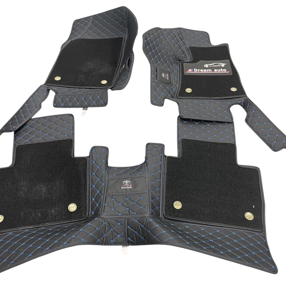 Alfombras Impermeables Dobles Hechas con cuero ecológico artificial ala medida exacta de cada automóvil 3 Filas de Alfombras 7 a 9 Asientos del Automóvil ( NO INCLUYE ALFOMBRAS DE MALETERO O CAJUELA )