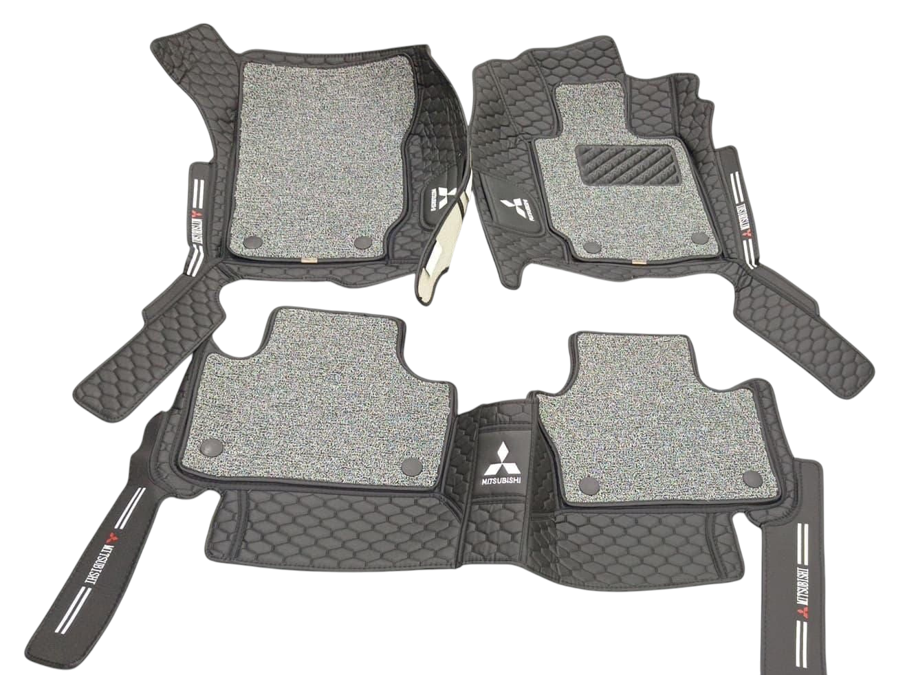 Alfombras Impermeables Dobles Hechas con cuero ecológico artificial ala medida exacta de cada automóvil 3 Filas de Alfombras 7 a 9 Asientos del Automóvil ( NO INCLUYE ALFOMBRAS DE MALETERO O CAJUELA )