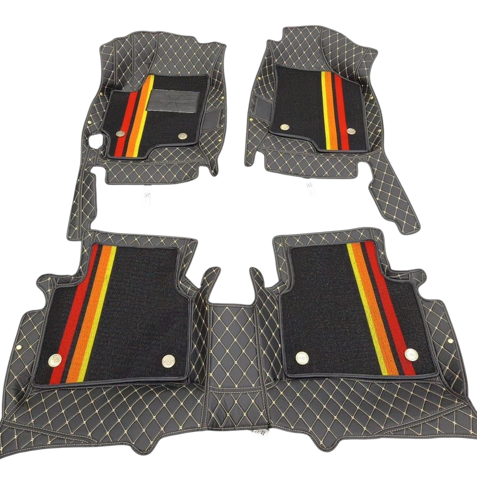Alfombras Impermeables Dobles Hechas con cuero ecológico artificial ala medida exacta de cada automóvil 3 Filas de Alfombras 7 a 9 Asientos del Automóvil ( NO INCLUYE ALFOMBRAS DE MALETERO O CAJUELA )