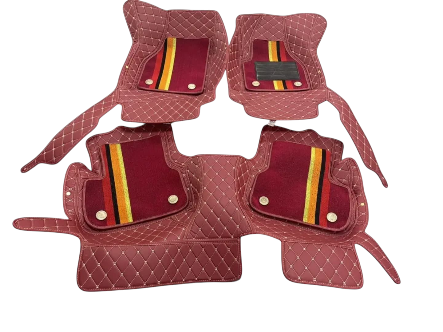 Alfombras Impermeables Dobles Hechas con cuero ecológico artificial ala medida exacta de cada automóvil 3 Filas de Alfombras 7 a 9 Asientos del Automóvil ( NO INCLUYE ALFOMBRAS DE MALETERO O CAJUELA )