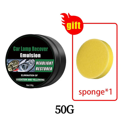 Car Headlight Restoration Polishing Sets Headlamp Scratch Remover Repair Cleaning Paste Remove Oxidation Headlight Polish Liquid