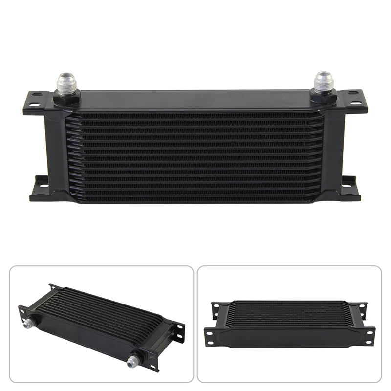 14 Row AN8 Oil Cooler Kit For VW Audi VAG Golf GTI /R MK7 DQ381 DQ380 DQ500 7DSG 2.0 TSI Engine Aluminum