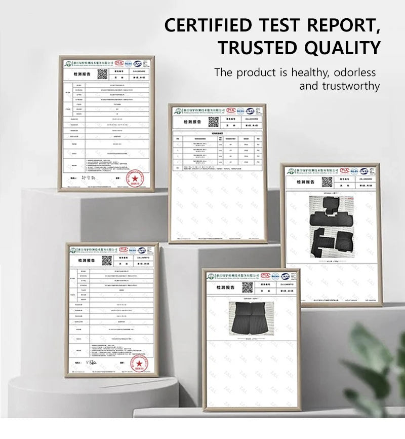 Car Floor Mats For BYD Seagull 2023 - 2024 TPE Trunk Liner Double Layer Foot Carpets Anti - Slip Wear Resistant Protective Pads