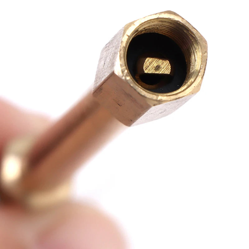 Car Auto Truck Brass Wheel Tire Valve Cap Tyre Stem Extension Pole Cap Extender Steamboat Inflation Valve Stems Automobiles Tool