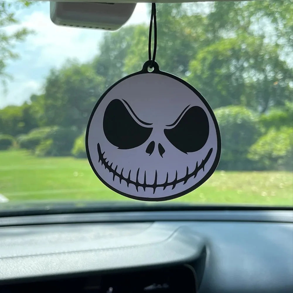 1pc Car Fragrance Car Supplies Aromatherapy Halloween Horror Devil Head Interior Decoration Pendant Car Accessories Interior