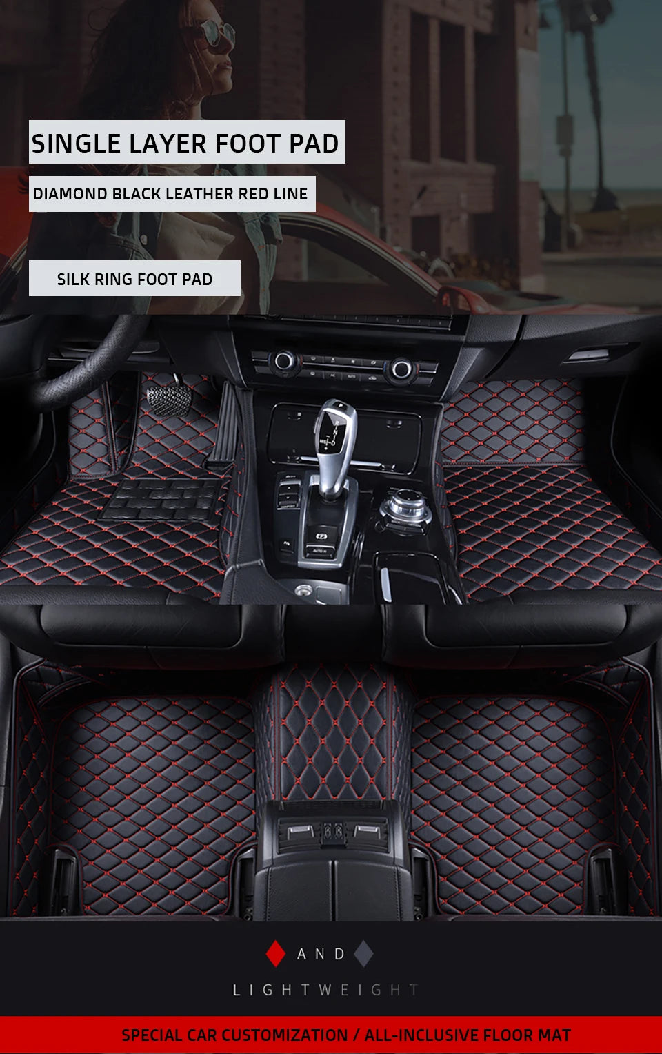 TITIPLER Custom Car Floor Mats For Alfa Romeo Stelvio Auto Carpets Foot Coche Accessorie