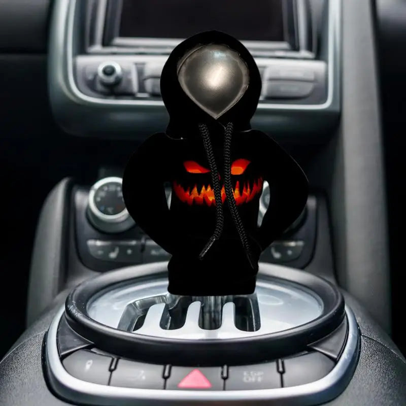 Hoodie Car Gear Shift Cover Halloween Decorative Protector Car Hoodie Decorated Shifter Cover For Vehicles Suvs Rvs Cars