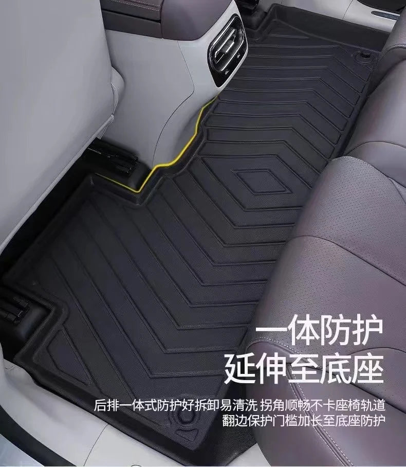 TPE Car Floor Mat For Land Rover Discovery 4 L319 LR4 2010~2016 Luxury Leather Waterproof Foot Pads LHD Carpets Auto Accessories