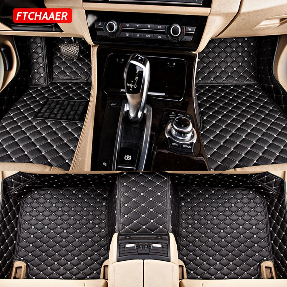 FTCHAAER Custom Car Floor Mats For Audi Etron Q4 e-tron Q5e-tron Auto Carpets Foot Coche Accessorie