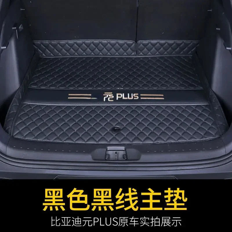 Car Trunk Mats for BYD Atto3 Yuan Plus EV 2021 2022 2023 Trunk Protector Pad Storage Bags Cargo Liner Car Interior Accessories