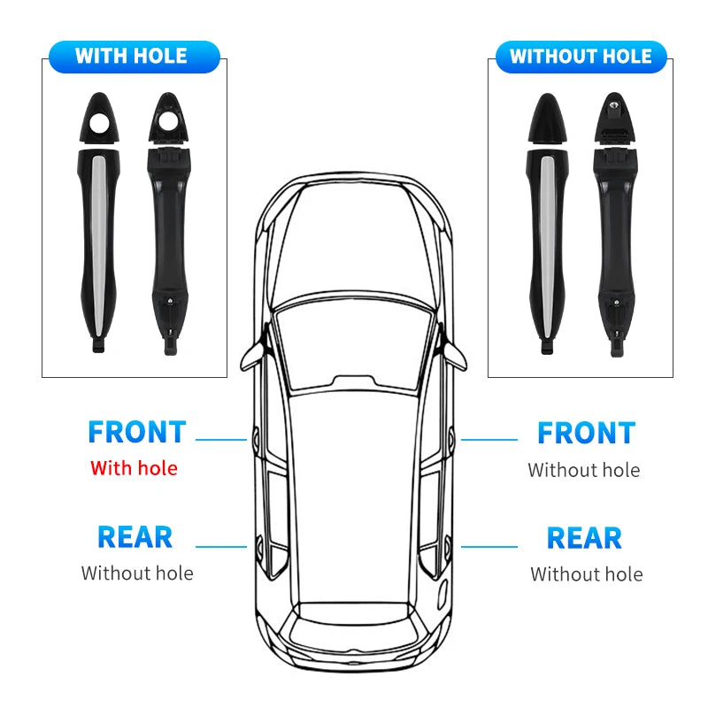 Exterior Door Handle For Kia Forte Cerato 2014 2015 2016 2017 2018 Front Rear Left Right Door Handle Parts 82652A7030 82651A7020