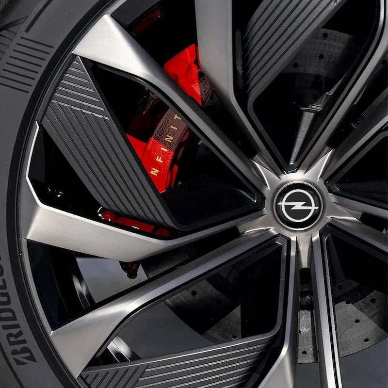 60mm Metal Car Wheel Hub Covers with Exquisite Stickers For Opel Insignia Astra Antara Meriva Zafira H G Cors