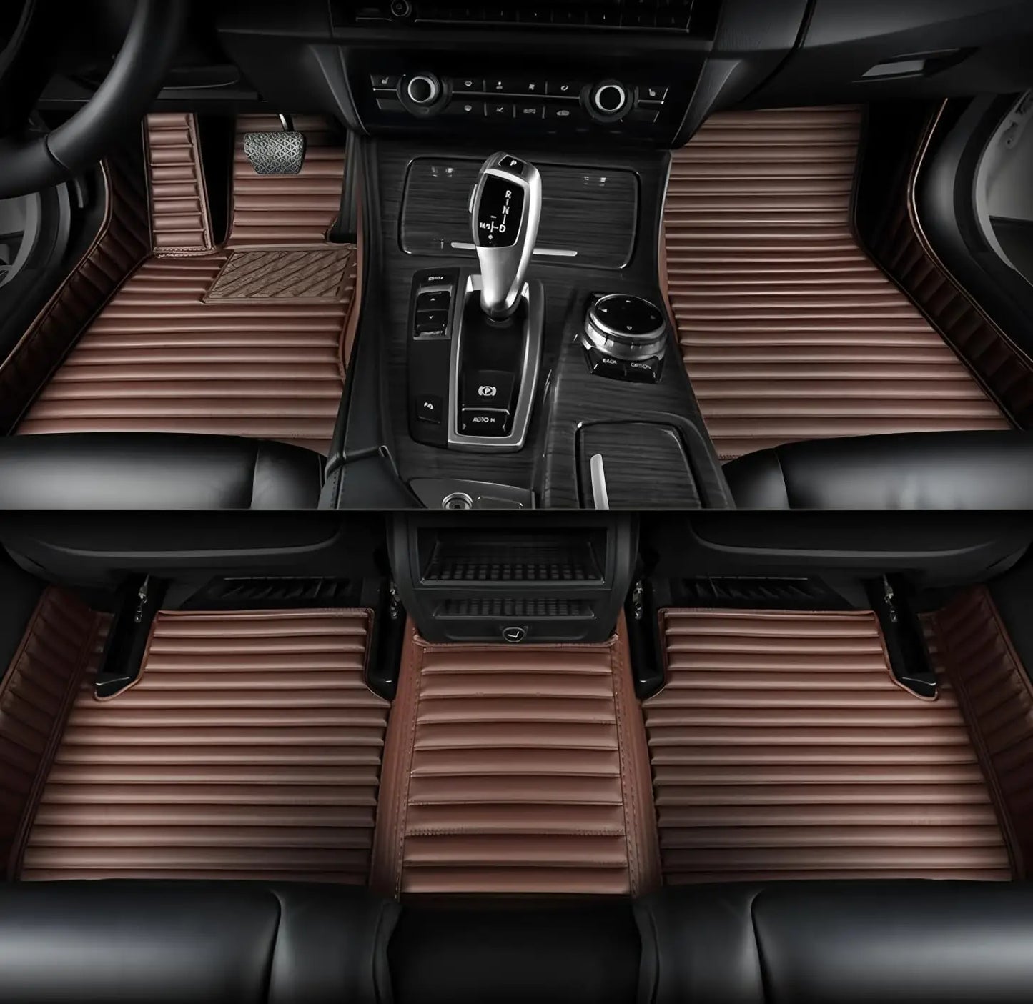 Custom Car Mats For Dacia Duster 2021~2023 Leather All Weather Waterproof Non-Slip Diamond Full Covered Personalized Black Red