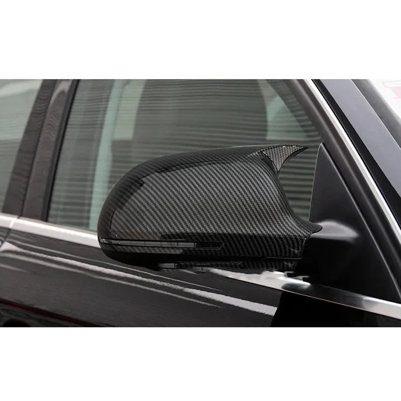 For Audi A3 8P A4 A5 B8 A6L A8L RS6 S8 Q3 S5 RS3 Side Mirror Cover Cap ABS Glossy Black Car Exterior Accessory