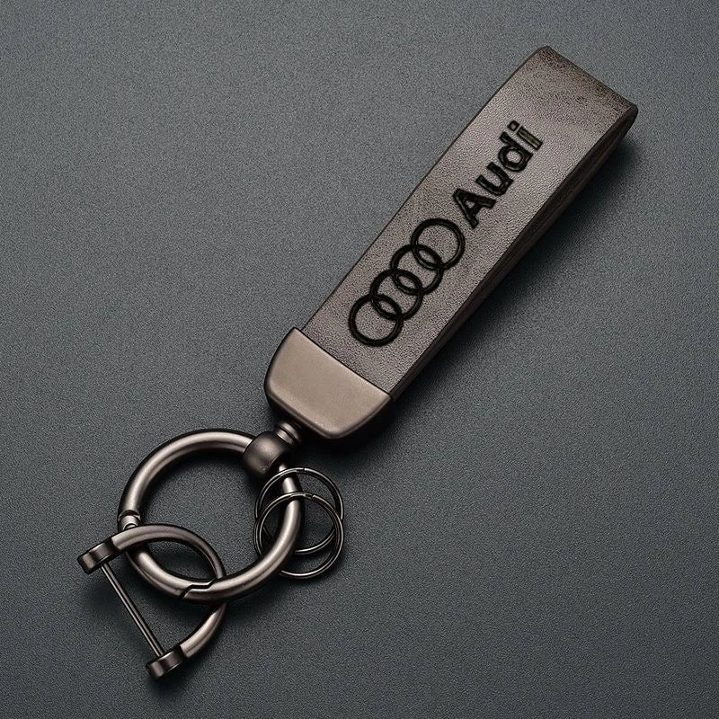 Car Logo Keychain Decoration Pendant Key Ring For Audi A5 Q5 A3 A4 A6 A1 A2 A7 A8 Q1 Q2 Q3 Q4 Q6 Q7 Q8 TT S5 B8 Quattro C6 B9 B6