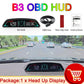 B3 Speedometer Head Up Display OBD2 HUD Car Tachometer Water Temp With Alarm Auto Fuel Consumption Volt Meter Gauge