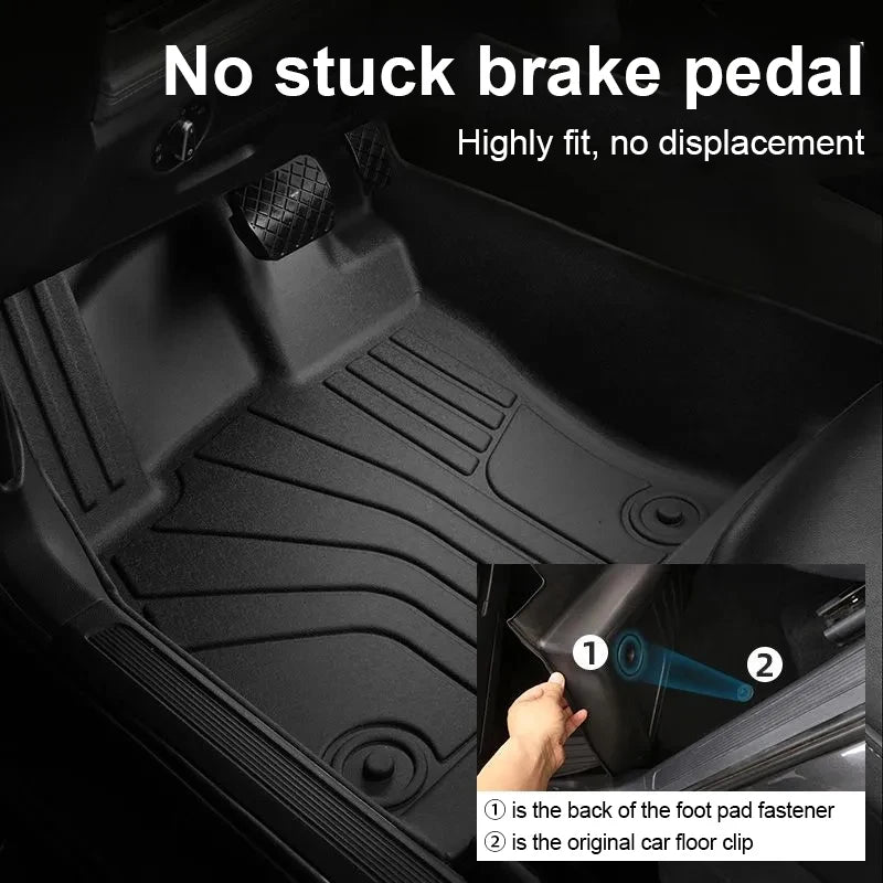 LHD For MGS5 EV ES34 2024 2025 MG ES5 TPE Floor Mats Cargo Foot Pad Tray Waterproof Full Set Rug Tappetos Internal Car Accessory