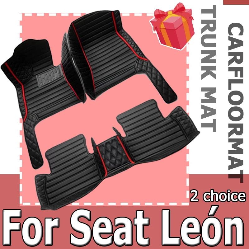 Car Floor Mat For Seat León 5F 2013~2019 Waterproof Tapete Automotivo Para Carro Car Mats Set Alfombra Para Auto Car Accessories