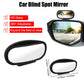 1PC Car Rearview Auxiliary HD Glass Parking Aid Mirror 360-degree Wide Angle Car Blind Spot Mirror Adjustable Rotation