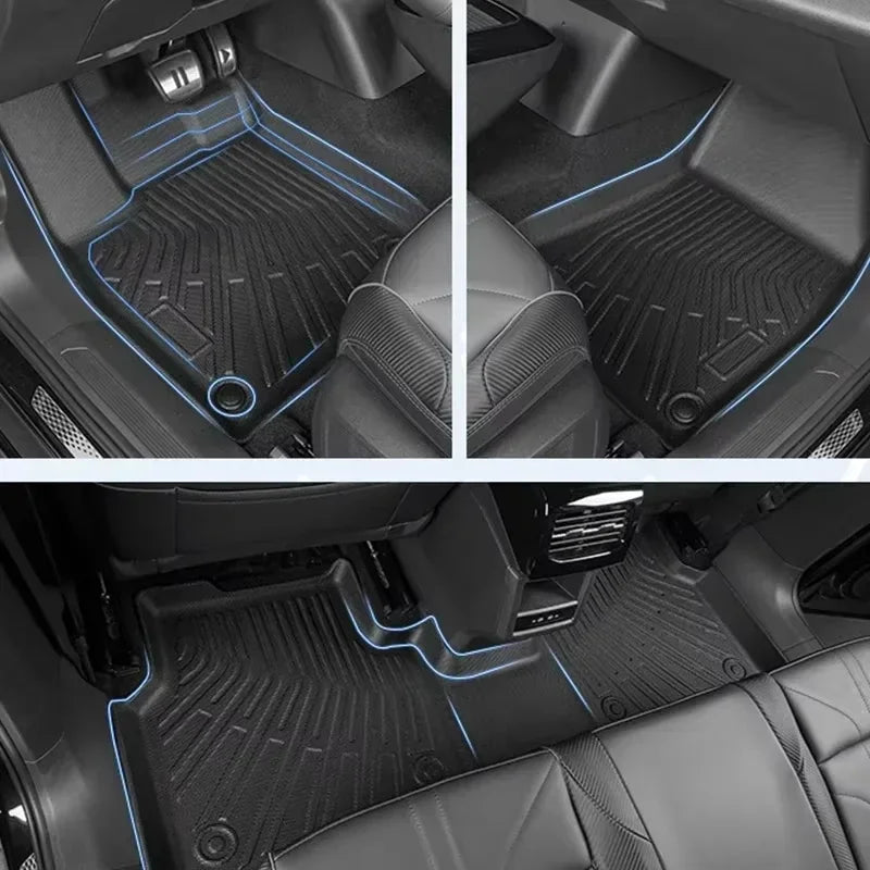 3D Foot Pad All-weather Material TPE Waterproof and Anti-slip Protective Pad Trunk Pad Cargo Pad for BYD Shark 2025 2024