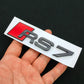 3D ABS RS3 RS4 RS5 RS6 RS7 RS8 Car Body Rear Trunk Emblem Decal Badge Sticker For Audi A3 S3 A4 S4 A5 A6 A7 S7 Auto Accessorie