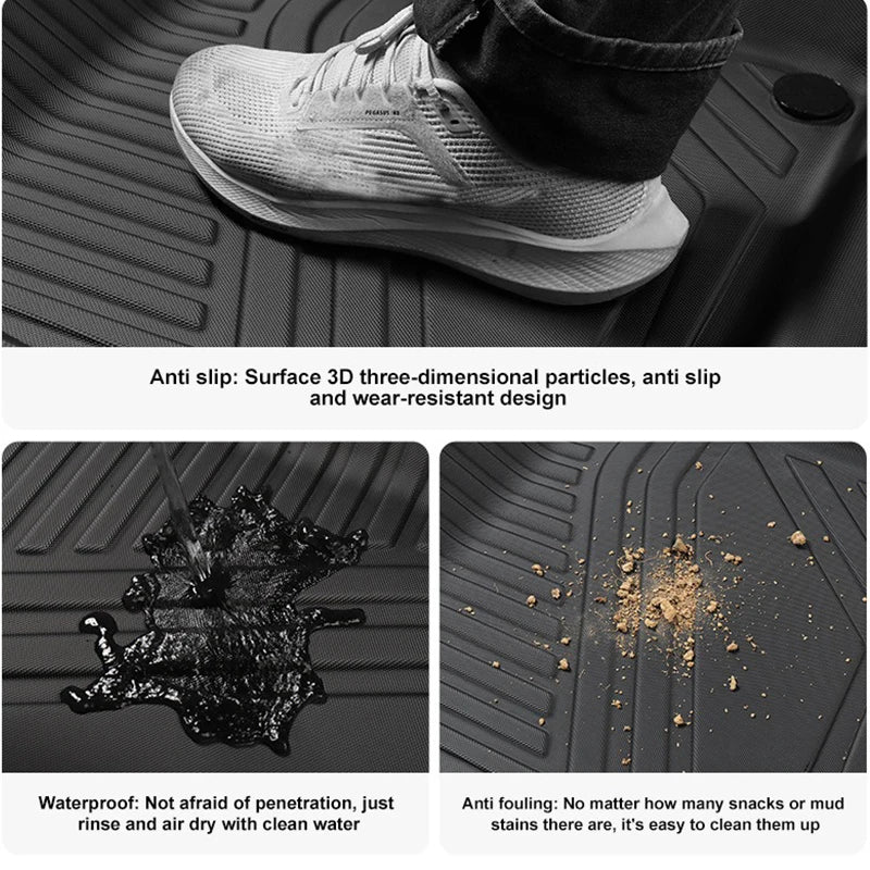 TPE Car Floor Mats For MG S5 ES5 2025-present Trunk Mat Waterproof Non-slip Foot Pad Trunk Protector Pad Carpet Boot Liner Tray