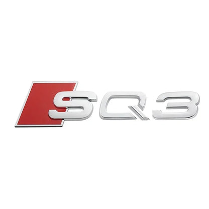 3D ABS Adhesive Black Car Trunk Number Letters Sticker For Audi SQ3 SQ5 SQ7 RSQ3 RSQ7 Logo Emblem Nameplate Badge Accessories