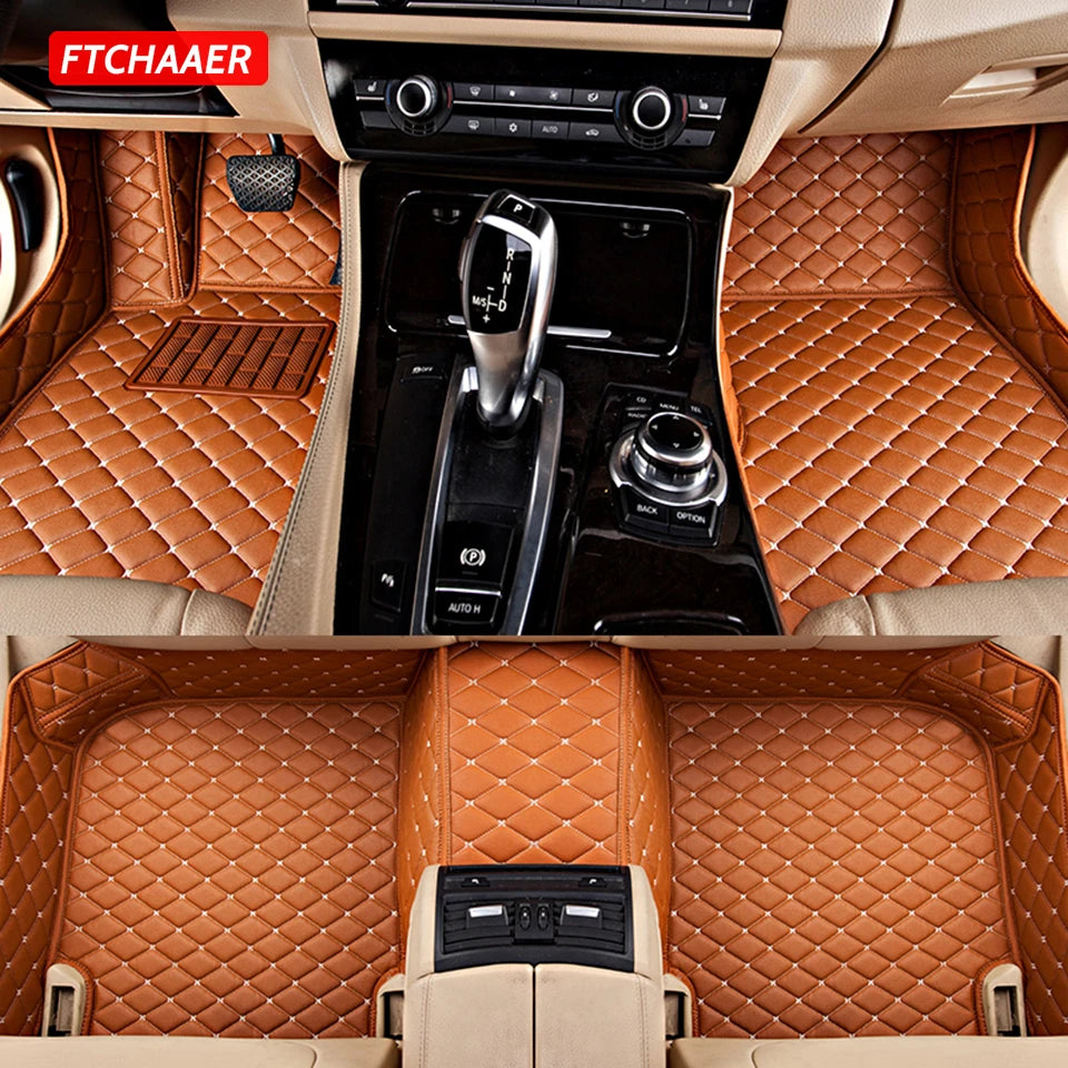 FTCHAAER Custom Car Floor Mats For Audi Etron Q4 e-tron Q5e-tron Auto Carpets Foot Coche Accessorie