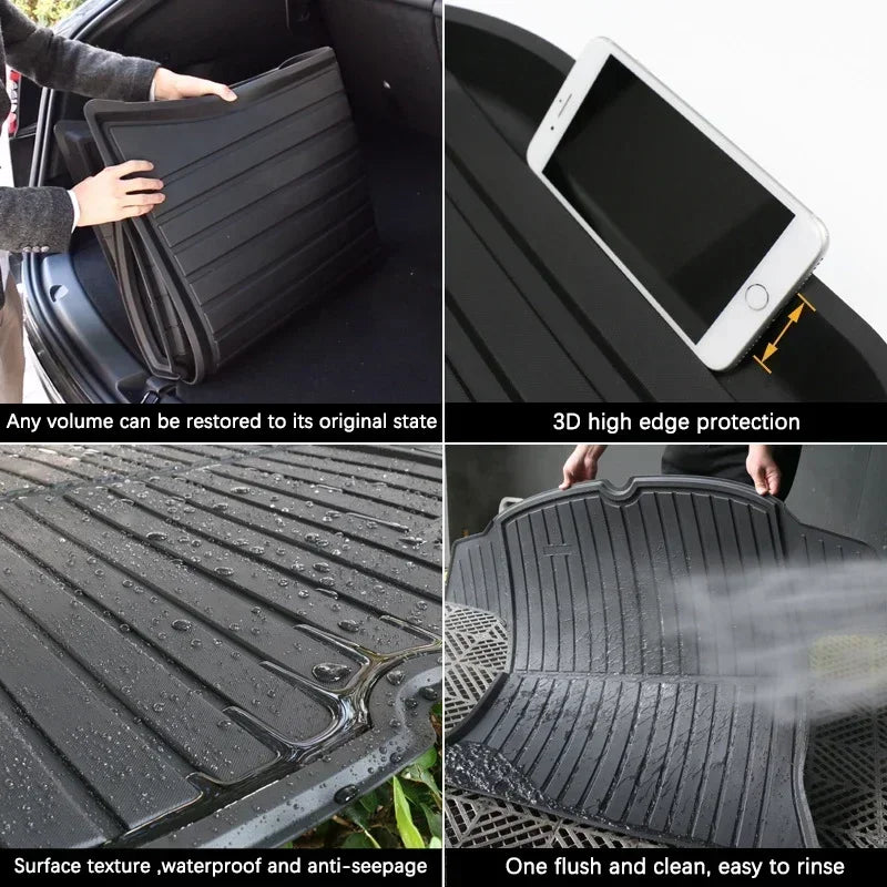 For Nissan Bluebird Altima U13 Accessories 1992~1997 Auto Trunk Mat Floor Tray Liner Cargo Boot Carpe Waterproof Anti-slip EVA