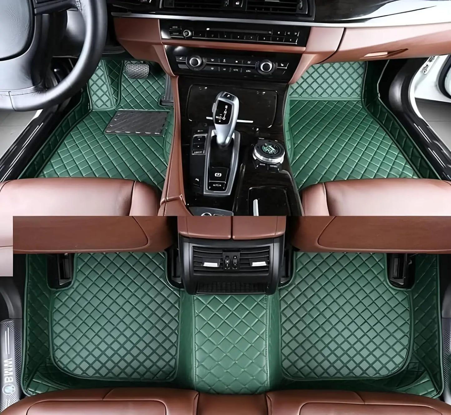 Custom Car Mats For Dacia Duster 2021~2023 Leather All Weather Waterproof Non-Slip Diamond Full Covered Personalized Black Red