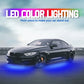 Universal Car Chassis Flexible LED Strip Light Remote /APP Control RGB Neon Light Ambient Atmosphere Lamp Auto Accessories Kit