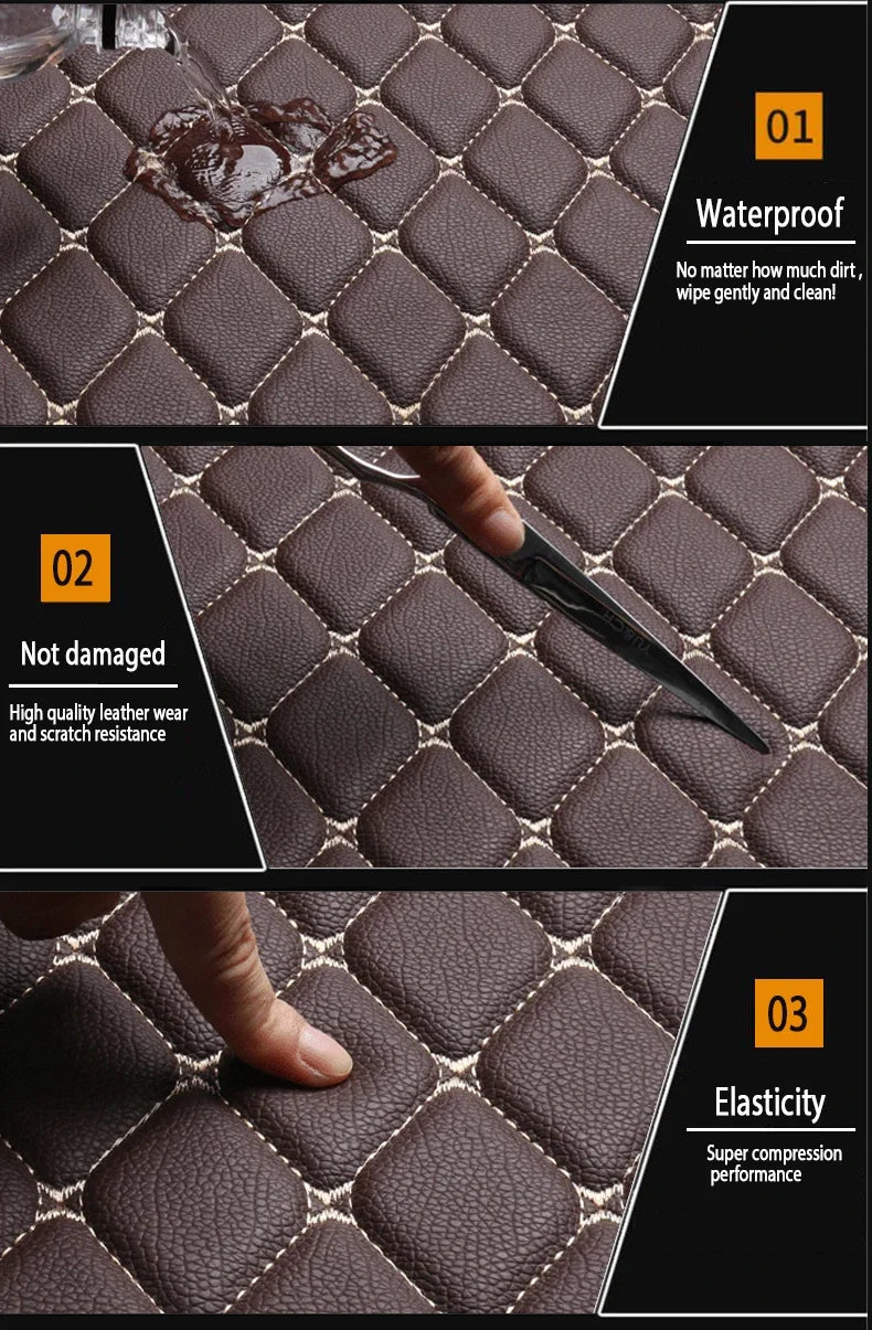 Car Trunk Mats For Peugeot 5008 2017 2018 2019 2020 2021 2022 2023 Auto Cargo Liner Carpets Accessories Products Automobiles