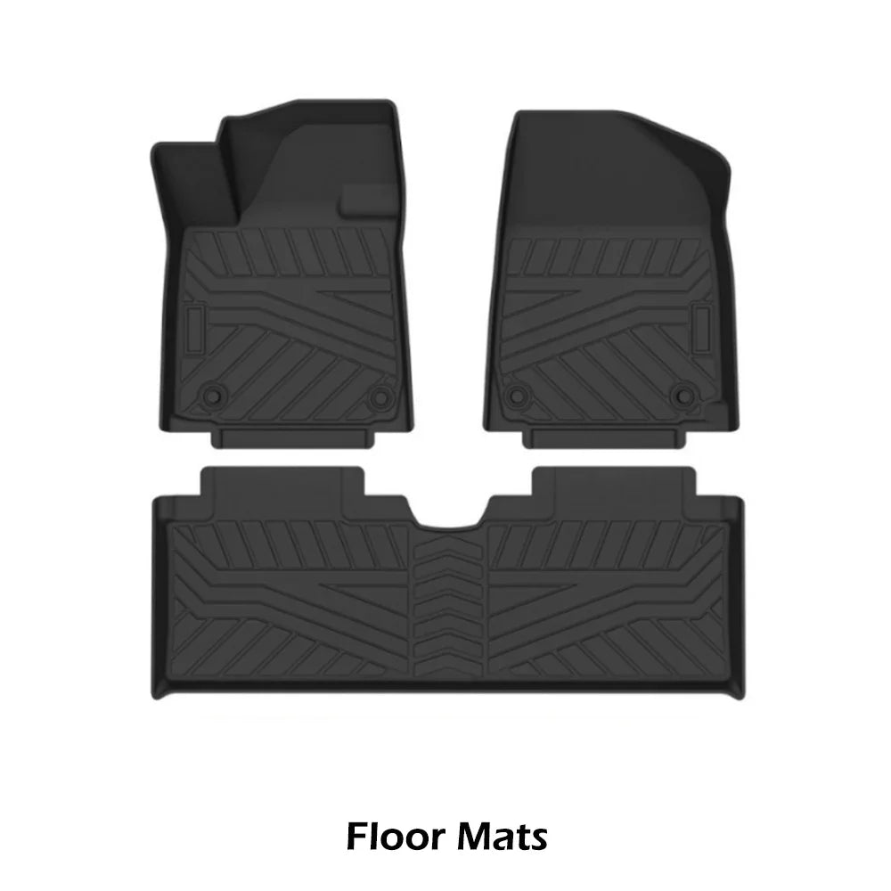 All Weather TPE Waterproof Floor Mats for 2023 2024 2025 Hyundai Ioniq 6 Trunk Mat 1st & 2nd Row Liner Cargo Liner Accessories